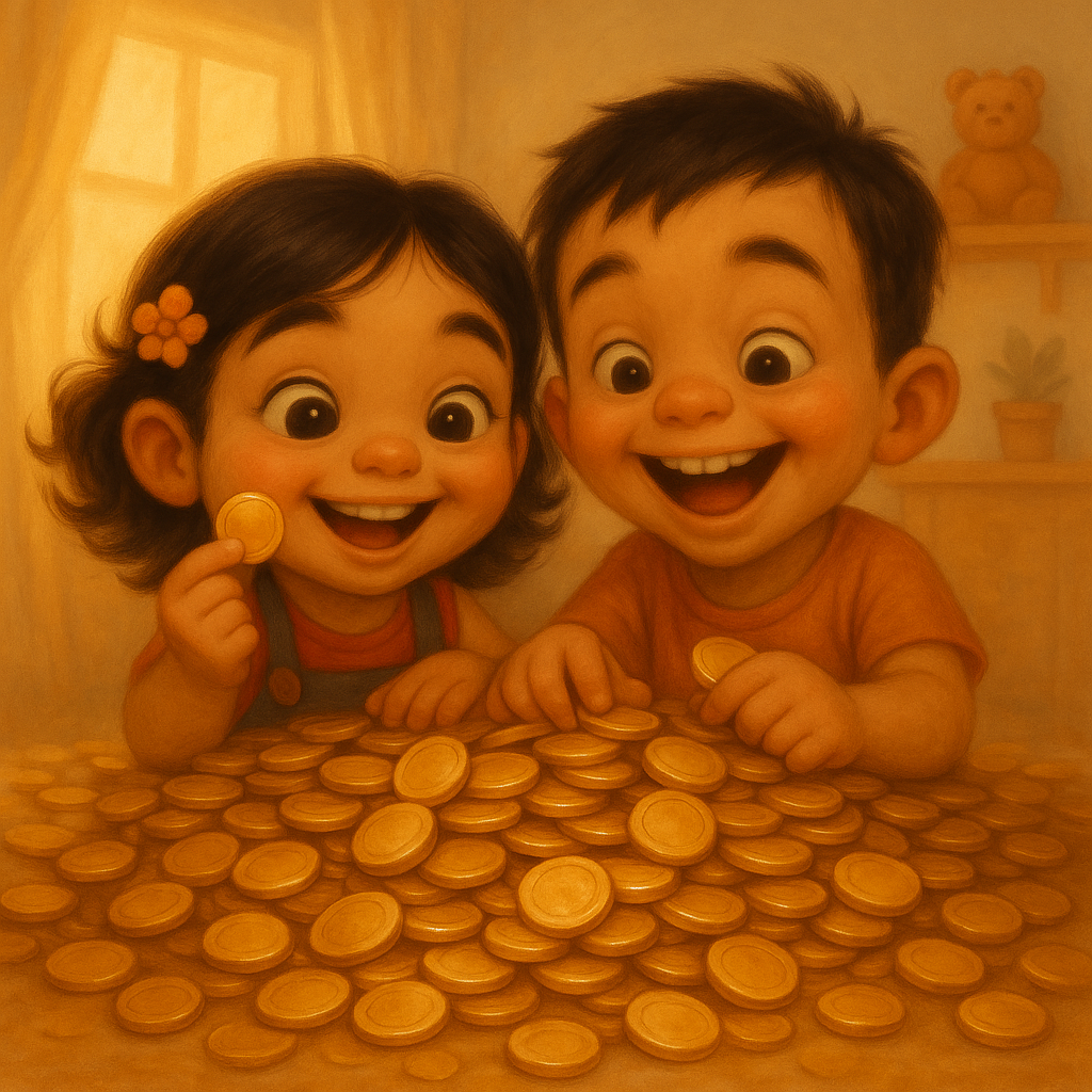 Kids counting money - Real earning potential